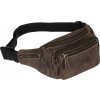 Always Wild sötétbarna férfi bőr deréktáska (Méret ONE SIZE)