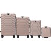 Pezsgőszínű 4 részes bőröndkészlet PEAFOWL