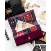 Peterson Sötétlila lakkbőr pénztárca Y621
