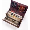 Peterson Sötétlila lakkbőr pénztárca Y621