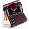 PTN Sötét lila, sima, fényes bőr pénztárca Y630
