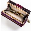 PTN Sötét lila, sima, fényes bőr pénztárca Y630