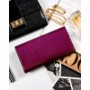 Peterson Sötét lila elegáns lakkbőr pénztárca Y632