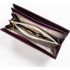 Peterson Sötét lila elegáns lakkbőr pénztárca Y632