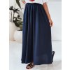 Sötétkék női maxi szoknya pamutból CISTAL (Méret S)