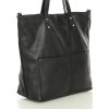 MARCO MAZZINI Fekete női shopper táska tevebőrből