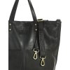 MARCO MAZZINI Fekete női shopper táska tevebőrből