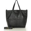 MARCO MAZZINI Fekete női shopper táska tevebőrből
