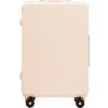 Bézs színű, közepes méretű utazóbőrönd WINGS BUNTING