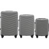 Szürke 3 darabos utazóbőrönd szett Wings PHOENIX
