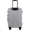 Világosszürke közepes méretű utazóbőrönd WINGS SWAN (Méret M)