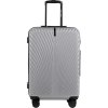 Világosszürke közepes méretű utazóbőrönd WINGS SWAN (Méret M)