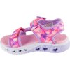 Lila-rózsaszín gyerek szandál Skechers S-Lights: Flutter Hearts Sandal - Blurry Love