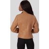 Camel női műbőr kabát cipzárral