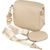 Rovicky bézs színű crossbody kézitáska levehető pénztárcával
