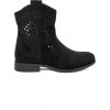 Fekete női áttört cowboy csizma