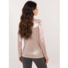 Bézs női elegáns fényes blúz