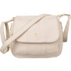 Rovicky krémszínű női crossbody táska arany cipzárral