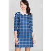 Sötétkék kockás ruha (Méret L)