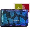 Peterson kék holografikus pénztárca – pillangós Y491