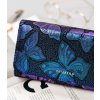 Peterson kék holografikus pénztárca pillangó motívummal Y533