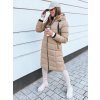 Bézs hosszú steppelt kabát MENSI