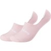 Világos rózsaszín alacsony zokni - 2 pár Skechers 2PPK Mesh Ventilation Footies Socks