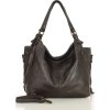MARCO MAZZINI Sötétbarna bőr kézitáska (Méret ONE SIZE)