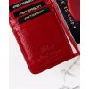 Peterson Red Smooth Glossy Leather Leather Wallet Y205