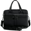 Bőr fekete férfi laptoptáska Solier LORIEN