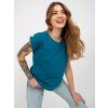 Sötétkék női basic póló (Méret XL)
