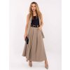 Bézs színű rakott viszkóz szoknya