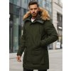Sötétzöld férfi téli parka