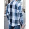 Fehér-kék férfi kockás flaneling