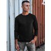 Férfi basicbasic póló S hosszú ujjú, fekete (Méret S)