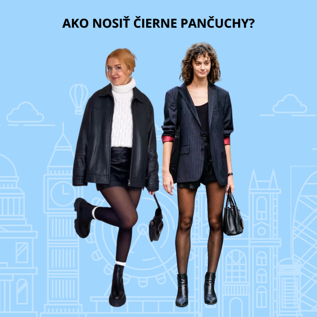Ako nosiť čierne pančuchy?