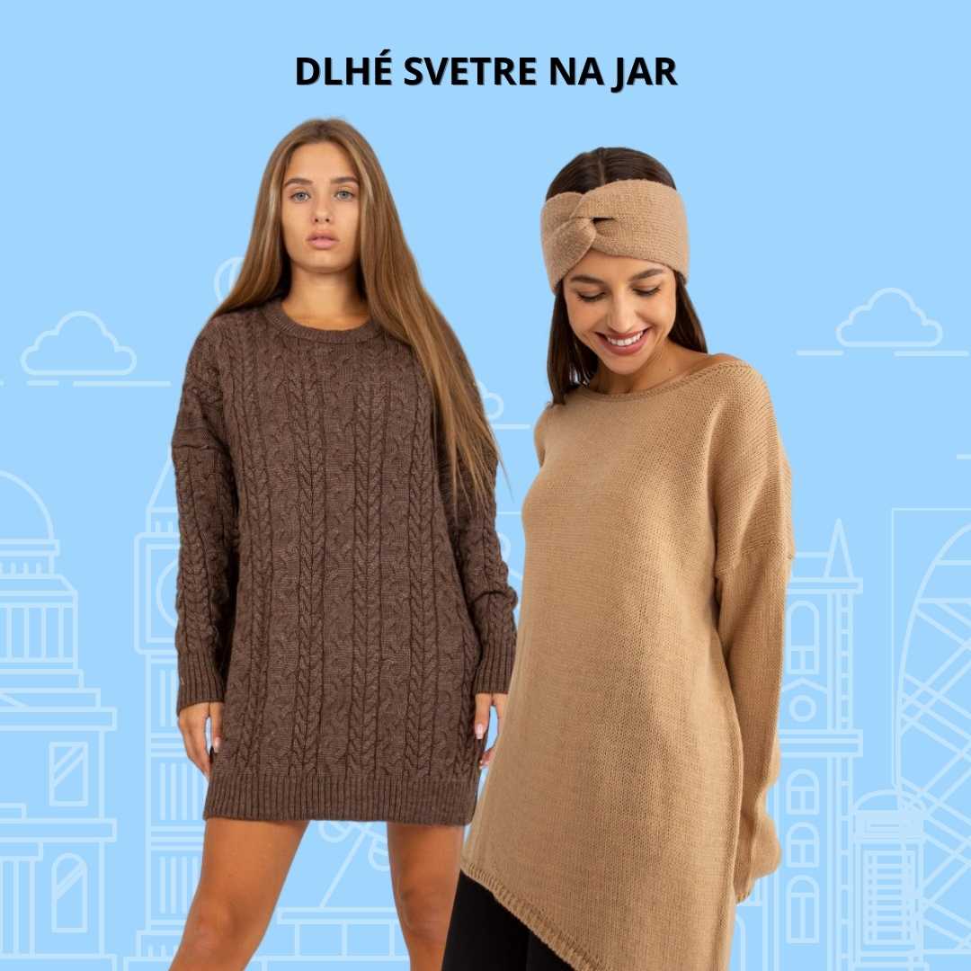 Dlhé svetre na jar
