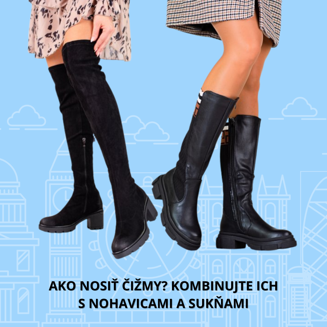 Ako nosiť čižmy? Kombinujte ich s nohavicami a sukňami