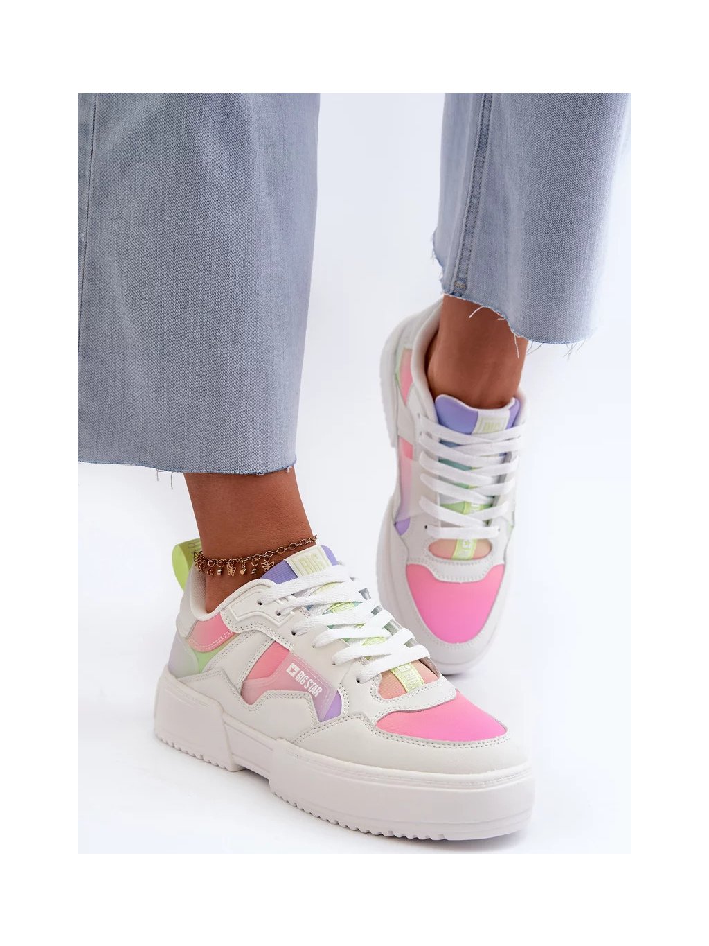 Multicolor dámske tenisky Big Star Memory Foam System