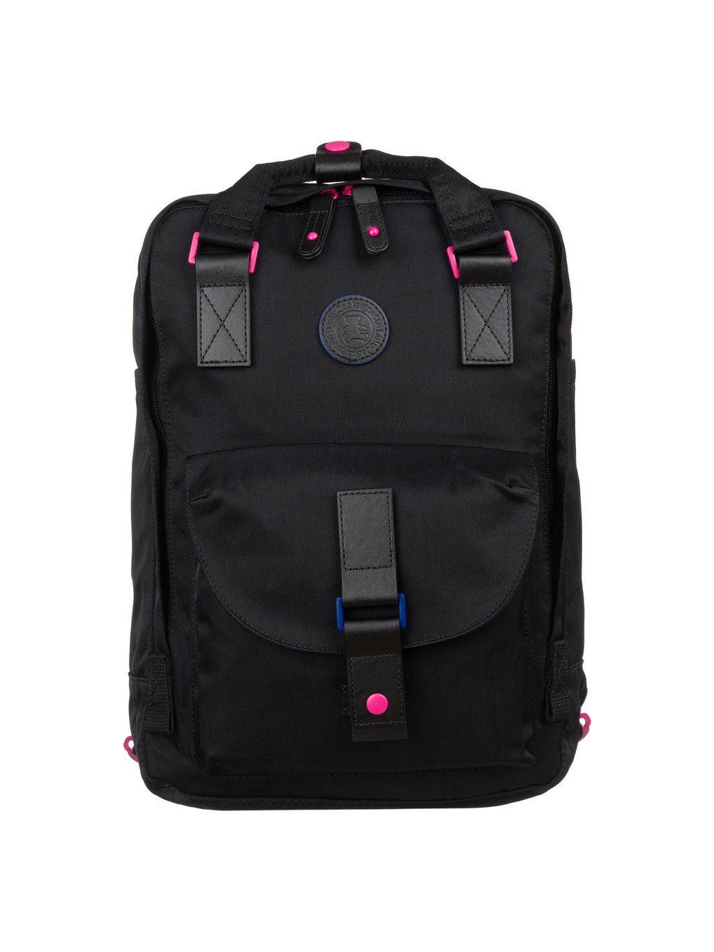 LuluCastagnette čierny štýlový batoh NANO