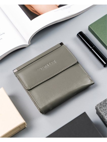 4U Cavaldi sivá malá peňaženka na patentku M808