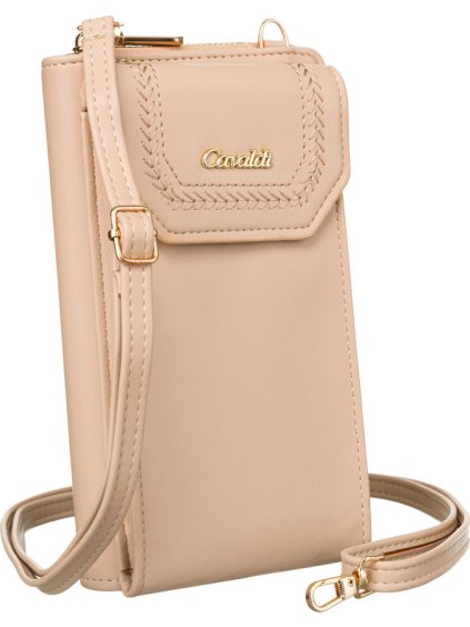 4U Cavaldi béžová peňaženka s odnímateľným popruhom M843