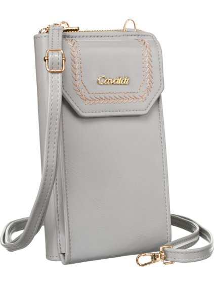 4U Cavaldi sivá peňaženka s odnímateľným popruhom M838