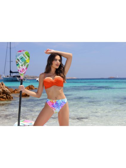 Oranžovo-batikované bikiny Alice