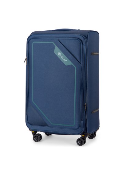 SOLIER tmavomodrý cestovný kufor veľ. M SOFTFLEX