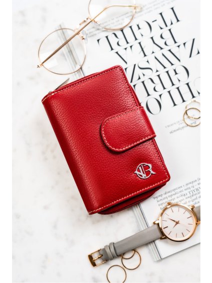 Rovicky červená štýlová peňaženka V321