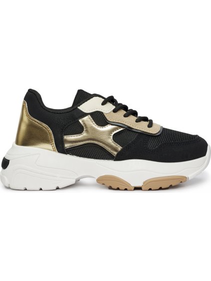 Sneakersy dámske čierno-zlaté