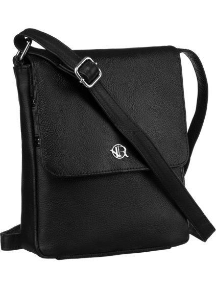 Rovicky čierna dámska kožená messenger taška