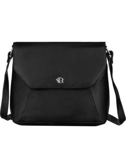 Rovicky čierna crossbody taška z prírodnej kože