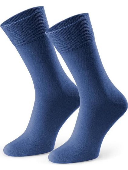 Modré pánske bambusové ponožky k obleku Art.124